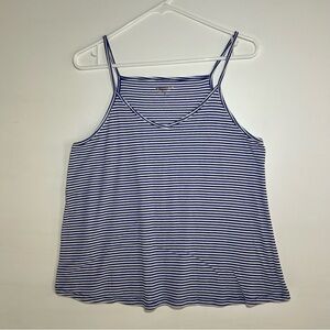 Arizona Jean Company Navy and White Striped Camisole